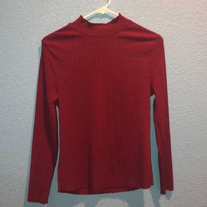 Burgundy Turtleneck Sweater